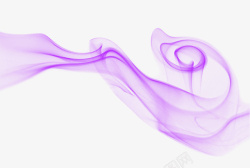 丝绸丝带紫色清新丝绸效果元素高清图片