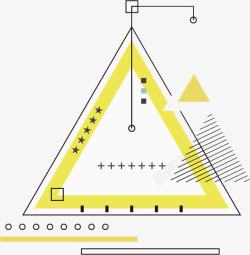 线段装饰创意三角形高清图片
