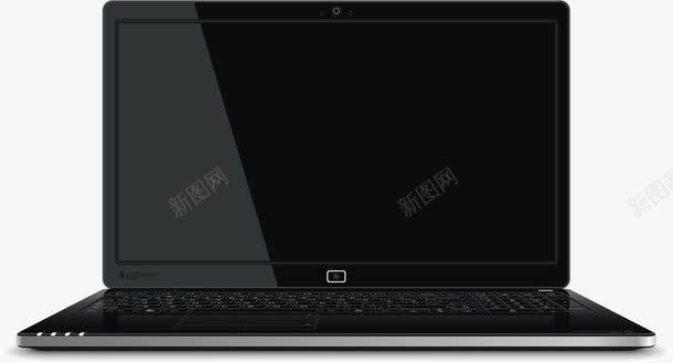 笔记本电脑png免抠素材_新图网 https://ixintu.com 手提电脑 样机 黑色