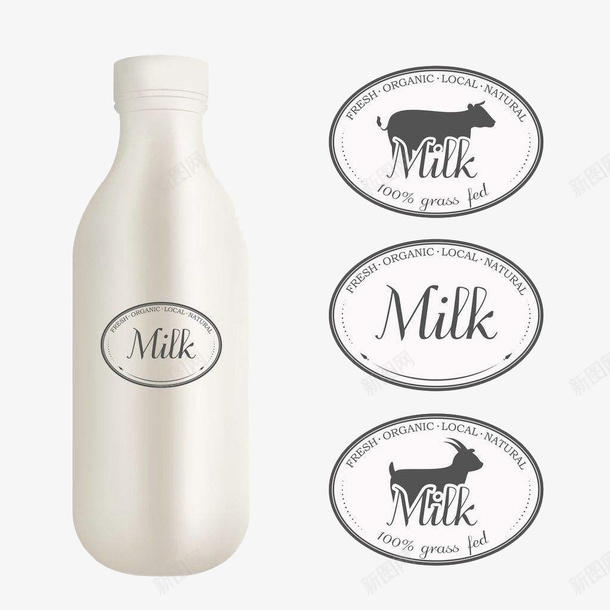 卡通牛奶瓶png免抠素材_新图网 https://ixintu.com MILK 包装 卡通 卡通牛奶瓶 标志 标签 牛奶 牛奶瓶 设计