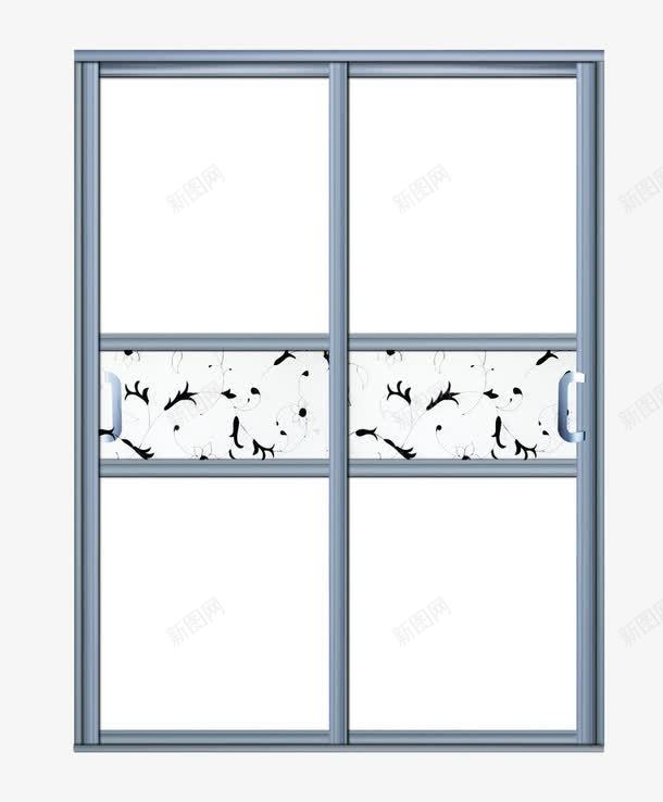 玻璃窗户门png免抠素材_新图网 https://ixintu.com 推拉门 玻璃窗 玻璃门 门窗