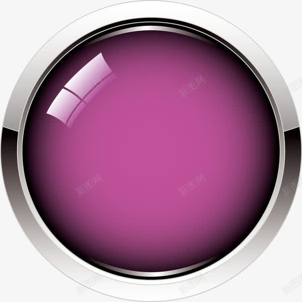 紫色水晶按钮png免抠素材_新图网 https://ixintu.com 创意按钮 卡通按钮 圆形按钮 按钮 按钮素材 电梯按钮 矢量按钮 矢量电梯按钮