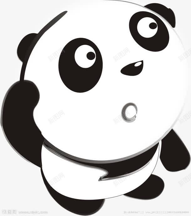 卡通熊猫疑惑的表情png免抠素材_新图网 https://ixintu.com 卡通手绘 国宝 圆圆的嘴巴 大熊猫 摸头 摸头图片 疑惑的表情 疑惑的表情包