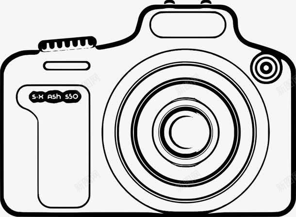 相机简笔png免抠素材_新图网 https://ixintu.com 单反 相机 简单 简笔