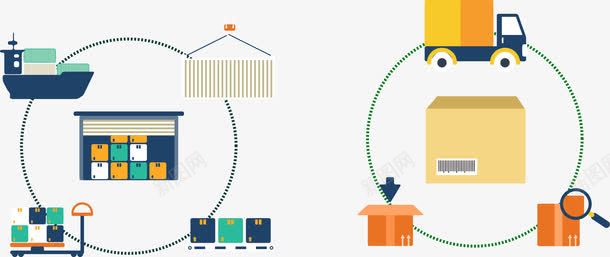 2017仓储发货物流标矢量图图标ai_新图网 https://ixintu.com ai格式素材 仓储发货 免费PNG素材 发货物流 物流图标 矢量素材 货运图标 矢量图