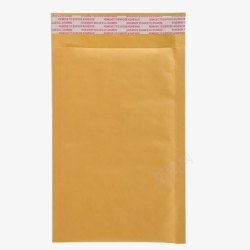 文具包装黄色牛皮纸气泡信封袋高清图片