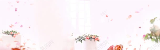 婚纱照淘宝唯美背景bannerjpg设计背景_新图网 https://ixintu.com banner 唯美 婚纱照 淘宝 玫瑰 背景