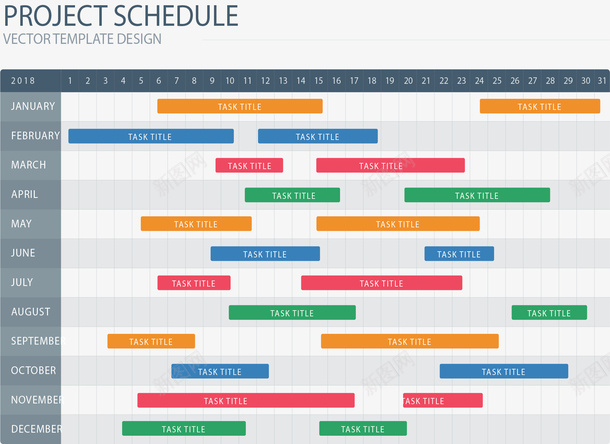 项目进度管理甘特图矢量图ai免抠素材_新图网 https://ixintu.com 任务甘特图 年终总结 彩色甘特图 甘特图 矢量png 矢量图 进度管理 项目管理 项目进度计划表