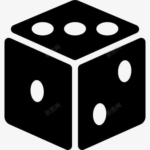 骰子图标png_新图网 https://ixintu.com 占星骰子 填充 娱乐 点缀 玩点 立方体 骰子