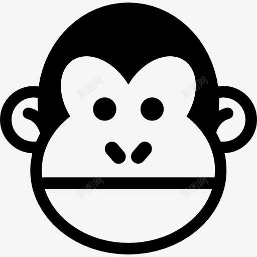 黑猩猩面对巴西图标png_新图网 https://ixintu.com 动物 巴西 猴子 面 黑猩猩