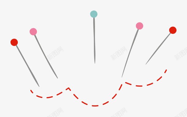 大头针几个png免抠素材_新图网 https://ixintu.com 缝纫 针线盒
