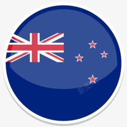 zealand新新西兰平圆世界国旗图标集高清图片