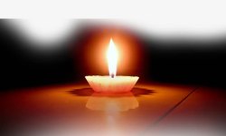 地震九寨沟主题蜡烛爱心祈福高清图片