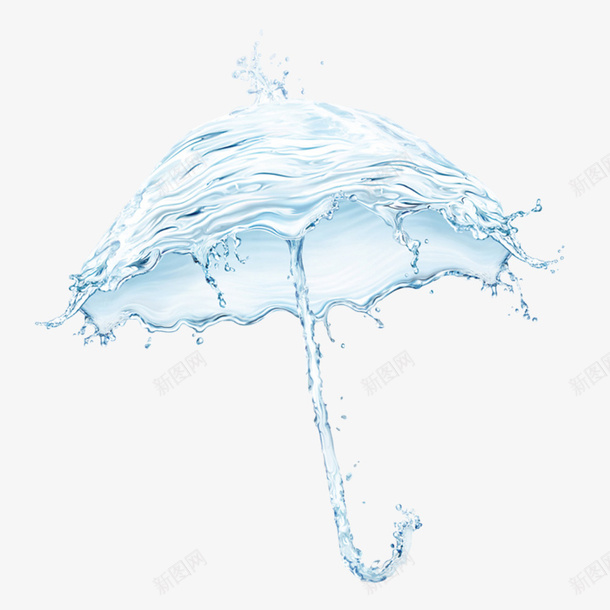 水滴雨伞特效装饰png免抠素材_新图网 https://ixintu.com 下雨天 水滴 水花特效 雨伞