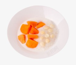 鲜奶炖木瓜素材