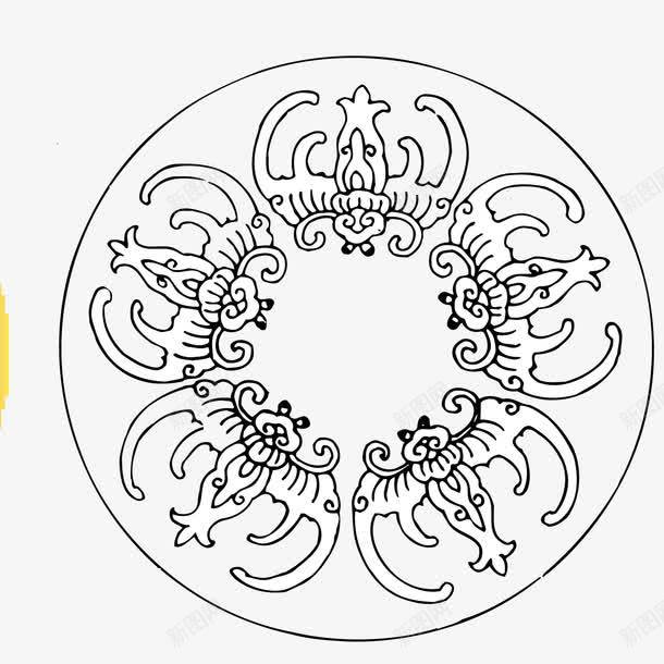 围绕的动物铜钱底纹矢量图eps免抠素材_新图网 https://ixintu.com png图 动物 古代 素材 铜钱 铜钱底纹 矢量图