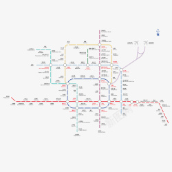 重庆地铁规划线路图地铁交通路线矢量图高清图片