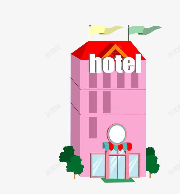 hotel城市建筑png免抠素材_新图网 https://ixintu.com hotel城市建筑 卡通建筑 矢量建筑