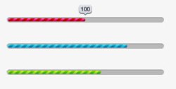 糖果色UI进度条素材