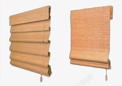 抽拉式包装盒竹编帘子高清图片
