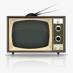 矢量影音设备电视机怀旧影音设备及道具透明图标高清图片