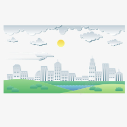 珠港澳珠港澳城市折纸风景图高清图片