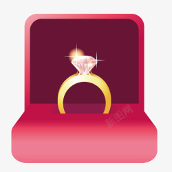 结婚戒指矢量图素材