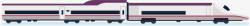 行驶中的高铁春运回家的白色动车高清图片