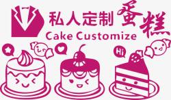 可爱卡通蛋糕背景图片私人定制可爱卡通蛋糕CAKE矢量图高清图片