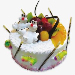 毛毛虫软糖儿童创意蛋糕高清图片