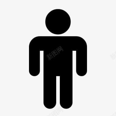 男厕所标志图标图标
