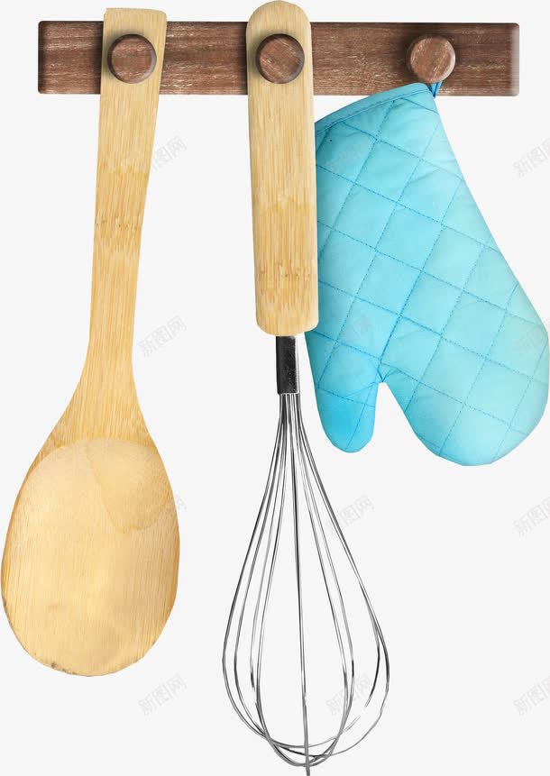 厨房用具png免抠素材_新图网 https://ixintu.com 厨具 手套 打蛋机 木勺