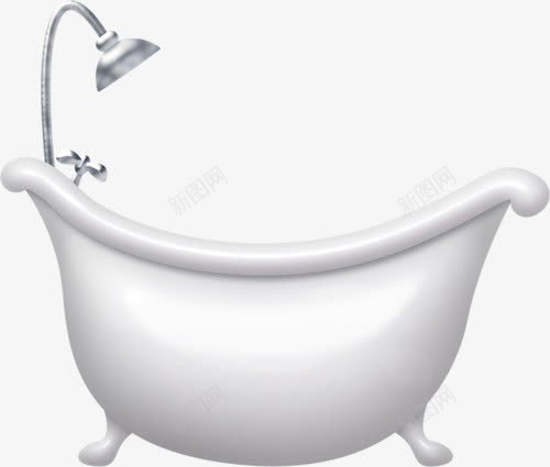 浴缸png免抠素材_新图网 https://ixintu.com 卡通 家具 洗澡 浴缸