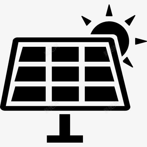 太阳能图标png_新图网 https://ixintu.com 太阳 工具 工具和用具 生态 电力 面板