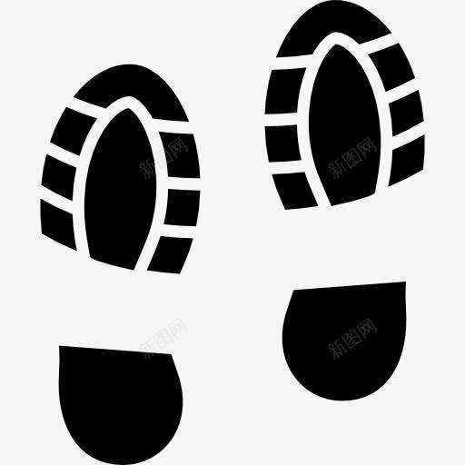 脚印图标png_新图网 https://ixintu.com 侦探 卡通鞋印 形状 足迹 鞋 鞋印 鞋类
