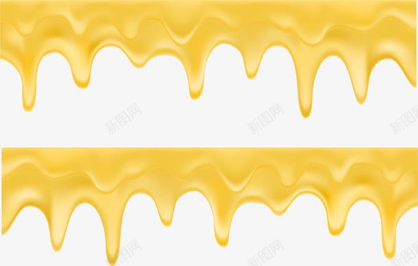 手绘流淌的蜂蜜png免抠素材_新图网 https://ixintu.com 手绘 流淌的蜂蜜 浓稠 液体 蜂蜜 黄色