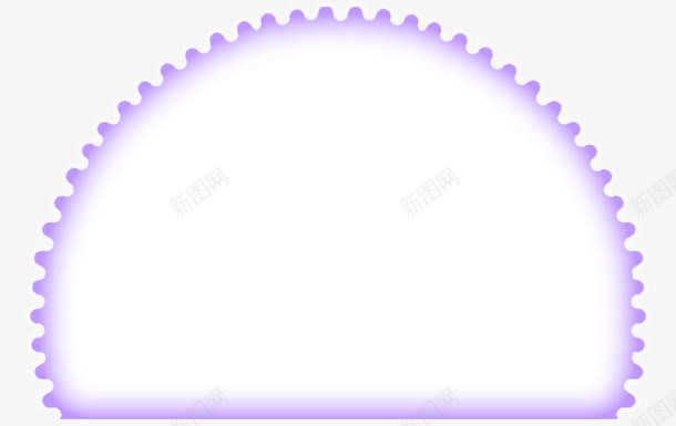 紫色发光半圆形png免抠素材_新图网 https://ixintu.com 半圆 紫色光圈 紫色发光半圆形 紫色边框