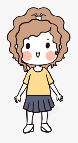 人物手绘插画可爱68素材