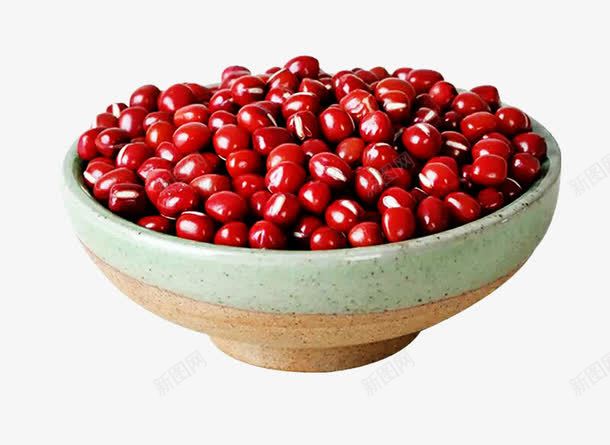 一碗红豆png免抠素材_新图网 https://ixintu.com 农作物种子 果实 种子 红色 红豆 豆子 豆类 食物