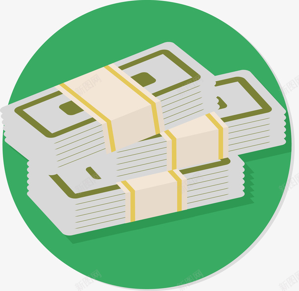 绿色的圆形很多钱币图标png_新图网 https://ixintu.com 图标 圆形 圆形图标 形状圆图案图标 很多钱 现金 纸币 绿色 金币 金融 钱 钱币 钱票