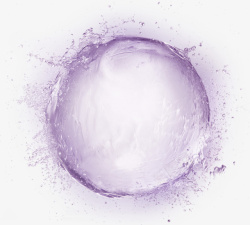 紫色水珠背景紫色清新水珠效果元素高清图片