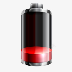 免电池黑色红色电池图标合集矢量图高清图片