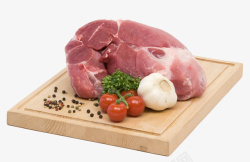 大蒜微距肉和调味品高清图片