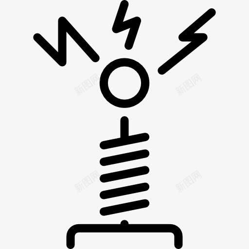 特斯拉线圈图标png_新图网 https://ixintu.com 变压器 特斯拉线圈 电力 电压 电子 能源