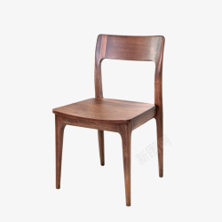 全实木餐椅黑胡桃实木椅子高清图片