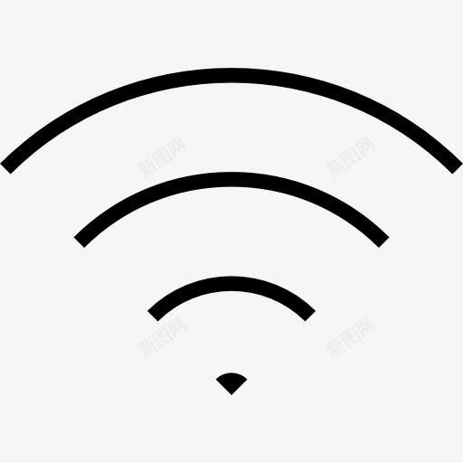 WiFi图标png_新图网 https://ixintu.com WIFI图案 信号 技术 无线连接 网络 连接