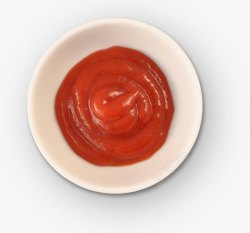 盘子里的番茄酱素材