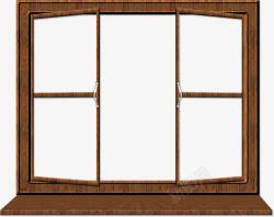 木质窗框鼠绘素材
