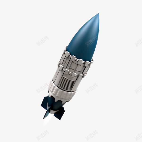 发射中的导弹psd免抠素材_新图网 https://ixintu.com 垂直上升 威力强大 蓝色 进行中