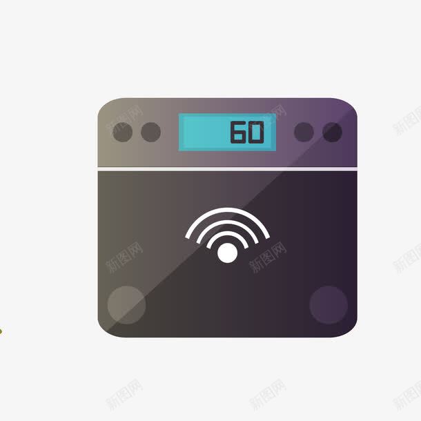 手绘wifi称重仪器png免抠素材_新图网 https://ixintu.com WIFI png免抠图 体重仪 创意 卡通 手绘 时尚 称重 蓝牙